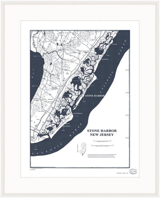 Map of Stone Harbor New Jersey