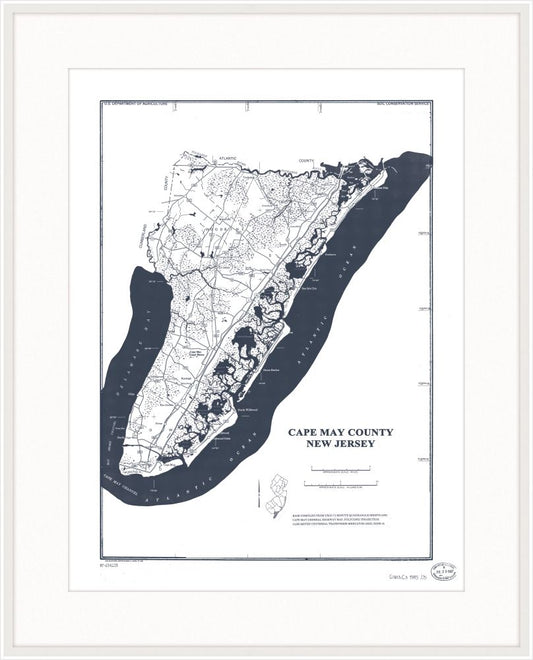 Map of Cape May County New Jersey