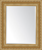 Wide Gold with ridges Mirror