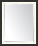 Slate Black And White Mirror