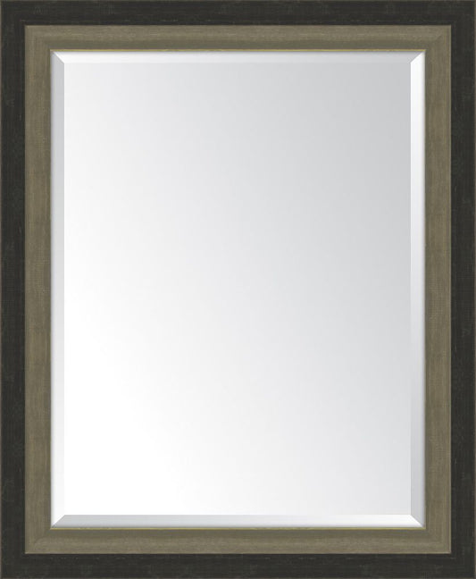 Slate Black And Farmhouse Brown Mirror