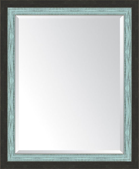 Slate Black And French Blue Mirror