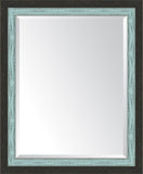 Slate Black And French Blue Mirror