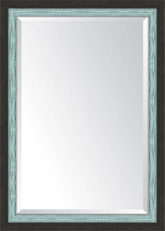 Slate Black And French Blue Mirror