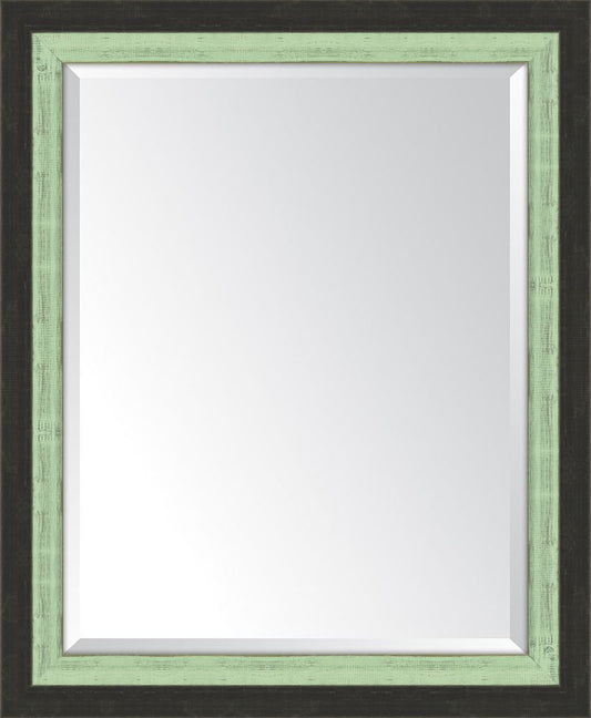 Slate Black And Mint Mirror