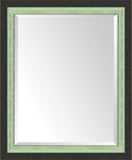 Slate Black And Mint Mirror
