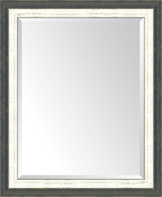 Indigo And French White Mirror