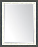 Indigo And French White Mirror