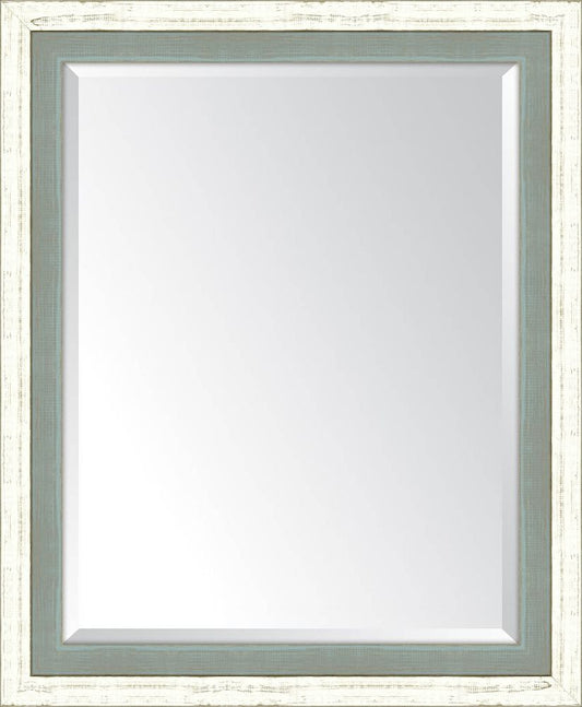 French White And Slate Mirror