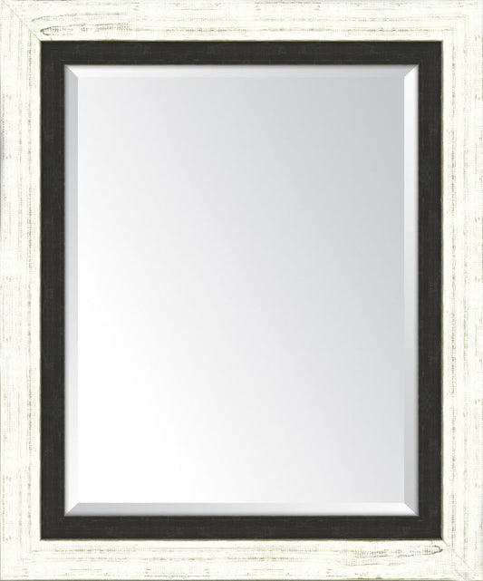 French White Large And Slate Black Mirror