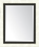 French White Large And Slate Black Mirror