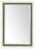 French White Large And Farmhouse Brown Mirror