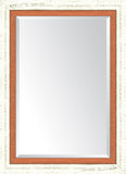 French White Large And Orange Mirror