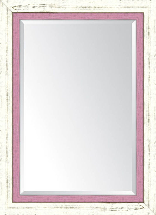 French White Large And Pink Mirror