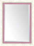 French White Large And Pink Mirror