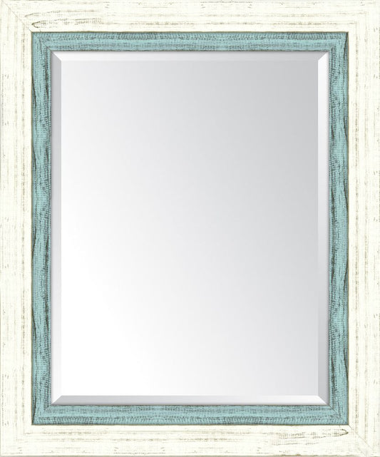 French White Large And French Blue Mirror