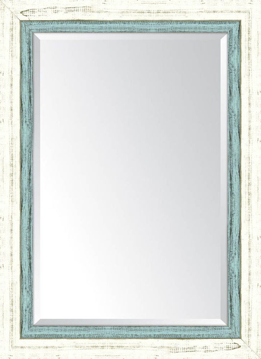 French White Large And French Blue Mirror