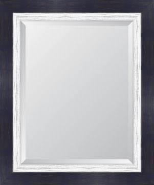 Indigo Large And French White Mirror
