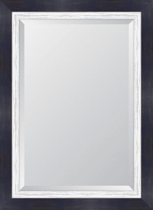 Indigo Large And French White Mirror