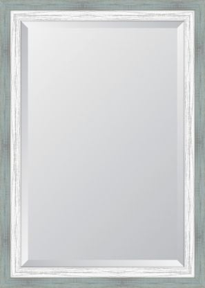 Slate And French White Mirror