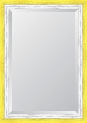 Yellow And French White Mirror