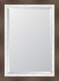 Farmhouse Brown Large And French White Mirror