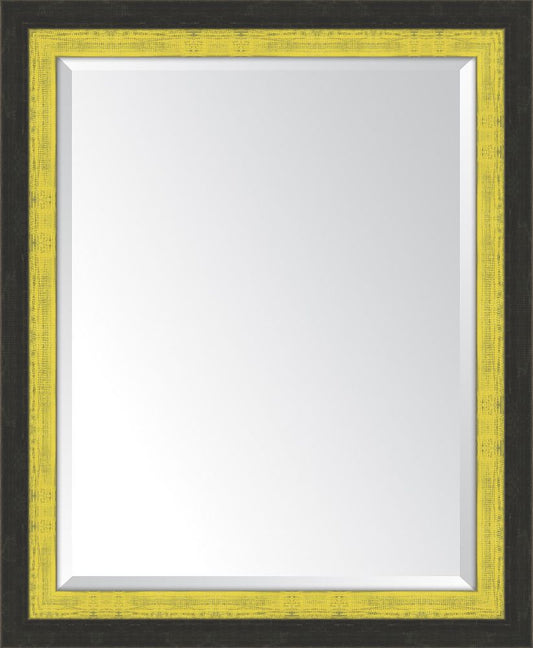 Slate Black And Yellow Mirror