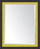 Slate Black And Yellow Mirror