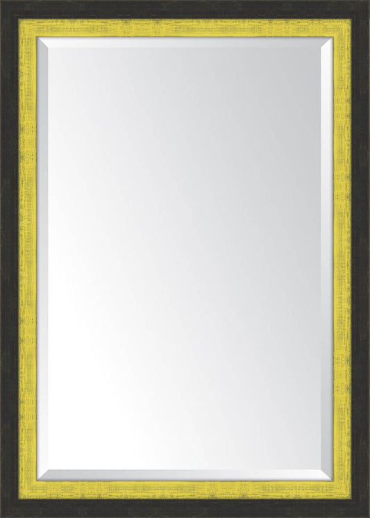 Slate Black And Yellow Mirror