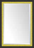 Slate Black And Yellow Mirror