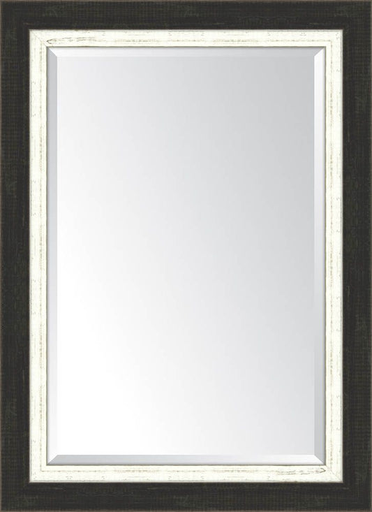 Slate Black Large And White Mirror