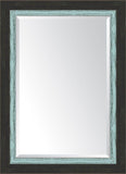 Slate Black Large And French Blue Mirror