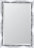 Wide Contemporary Silver Mirror