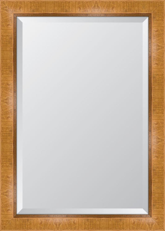 3" Natural Scoop Montalcino Resin Frame Mirror