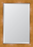 3" Natural Scoop Montalcino Resin Frame Mirror
