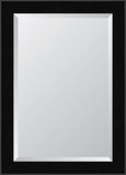 3 1/4" High Gloss Black Resin Frame Mirror