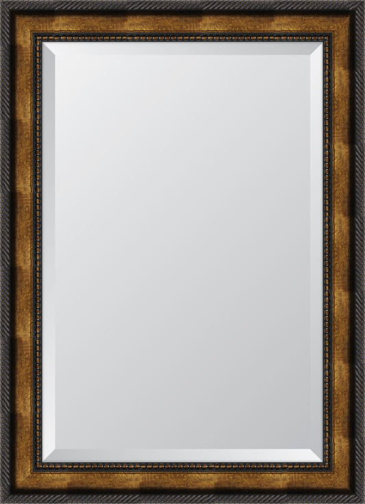 3 5/8" Gold Rope Scoop Resin Frame Mirror