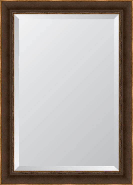 3 1/4" Walnut Bead Napa Resin Frame Mirror