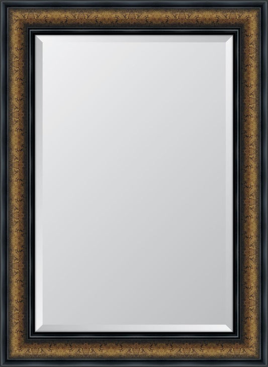 4 1/4" Bronze With Black Trim Resin Frame Mirror