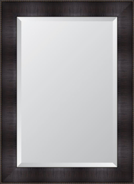 4" Espresso Resin Frame Mirror