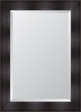 4" Espresso Resin Frame Mirror