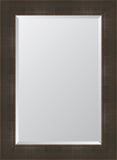 4 1/4" Espresso Scoop Montalcino Resin Frame Mirror