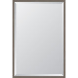 Grey Oak Stem Beveled 24x36 Mirror