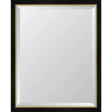 1 9/16 in. Black Rustic W/ Gold Town & Country Mirror