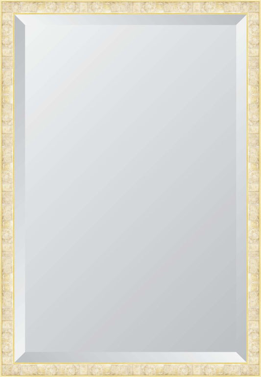 1 5/8" Pearl and Gold 24Xx36 Beveled Mirror