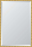 15/16" Gold Zen 24X36 Beveled Mirror