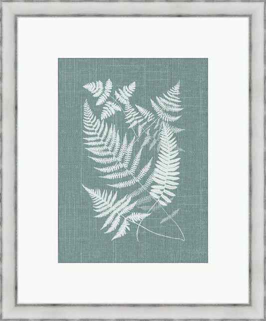 Buckler Fern On Spa Blue Linen II