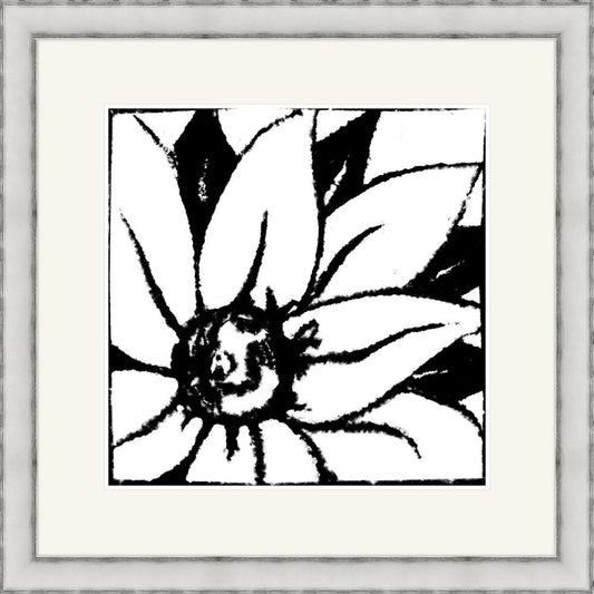 Bloomy Burst Black & White I