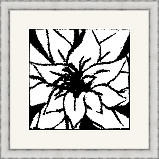 Bloomy Burst Black & White III