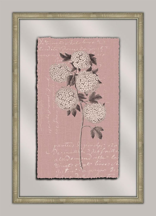 Flora on Plum Linen I
